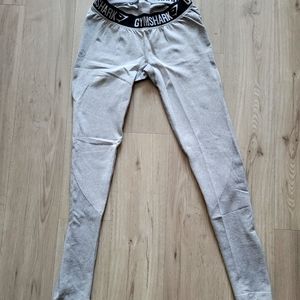 Gymshark Flex Leggings Grey and Black Medium Leggings